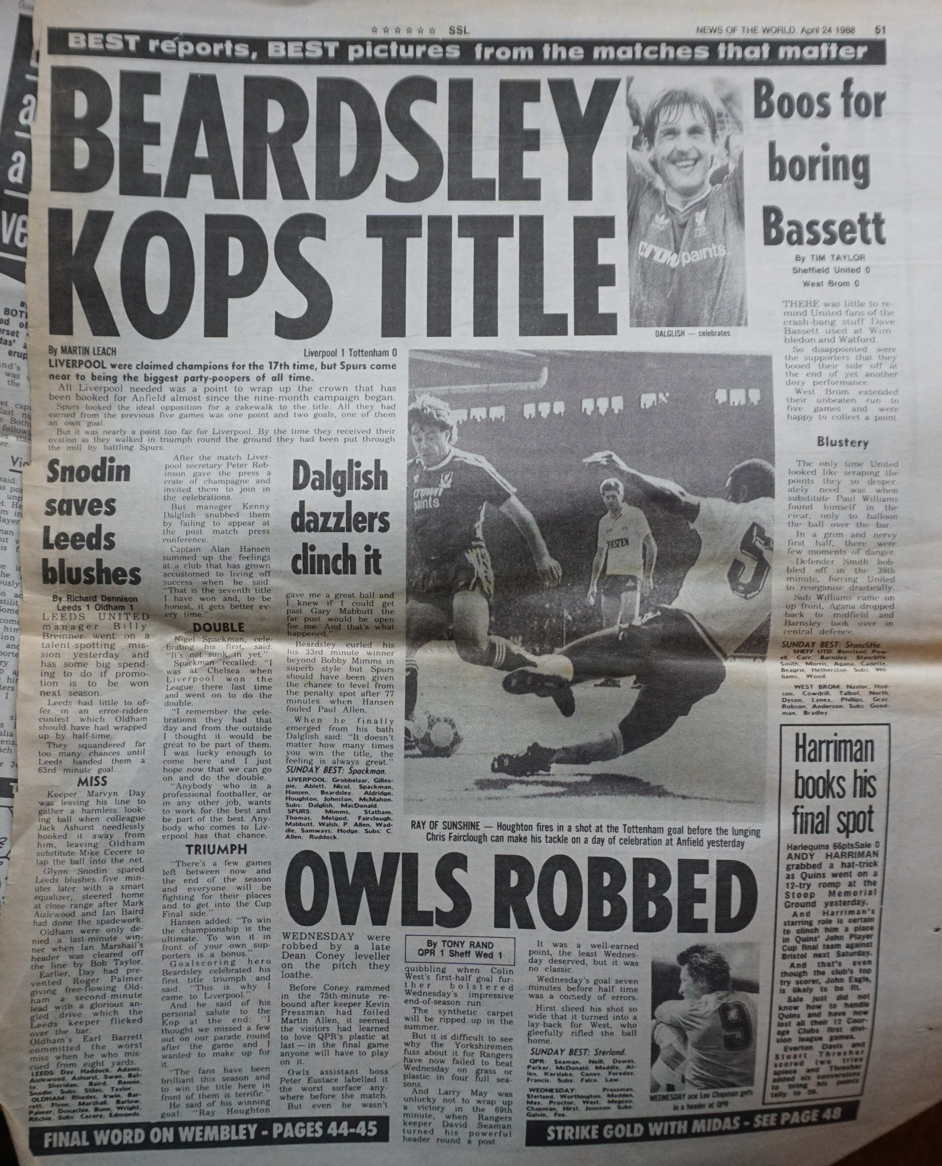 Beardsley kops title